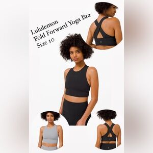 Lululemon Athletica Black and Gray Sports Bra